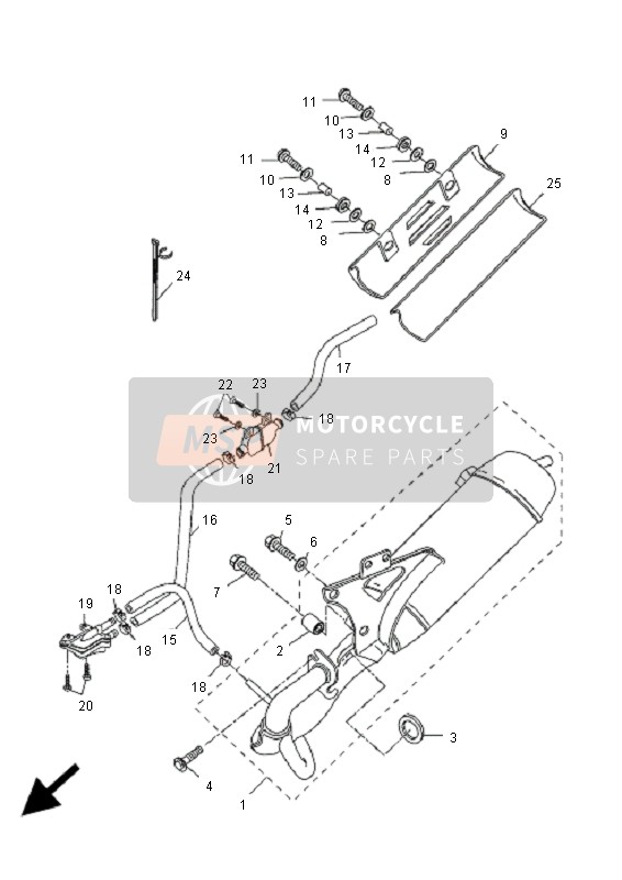 Yamaha CW50L BWS 2009 Cansada para un 2009 Yamaha CW50L BWS